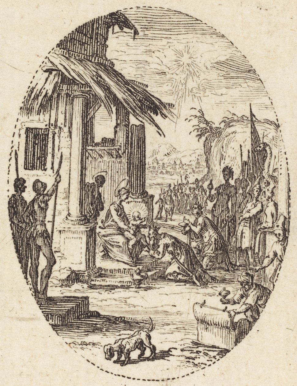 A mágusok imádása alkotó: Jacques Callot