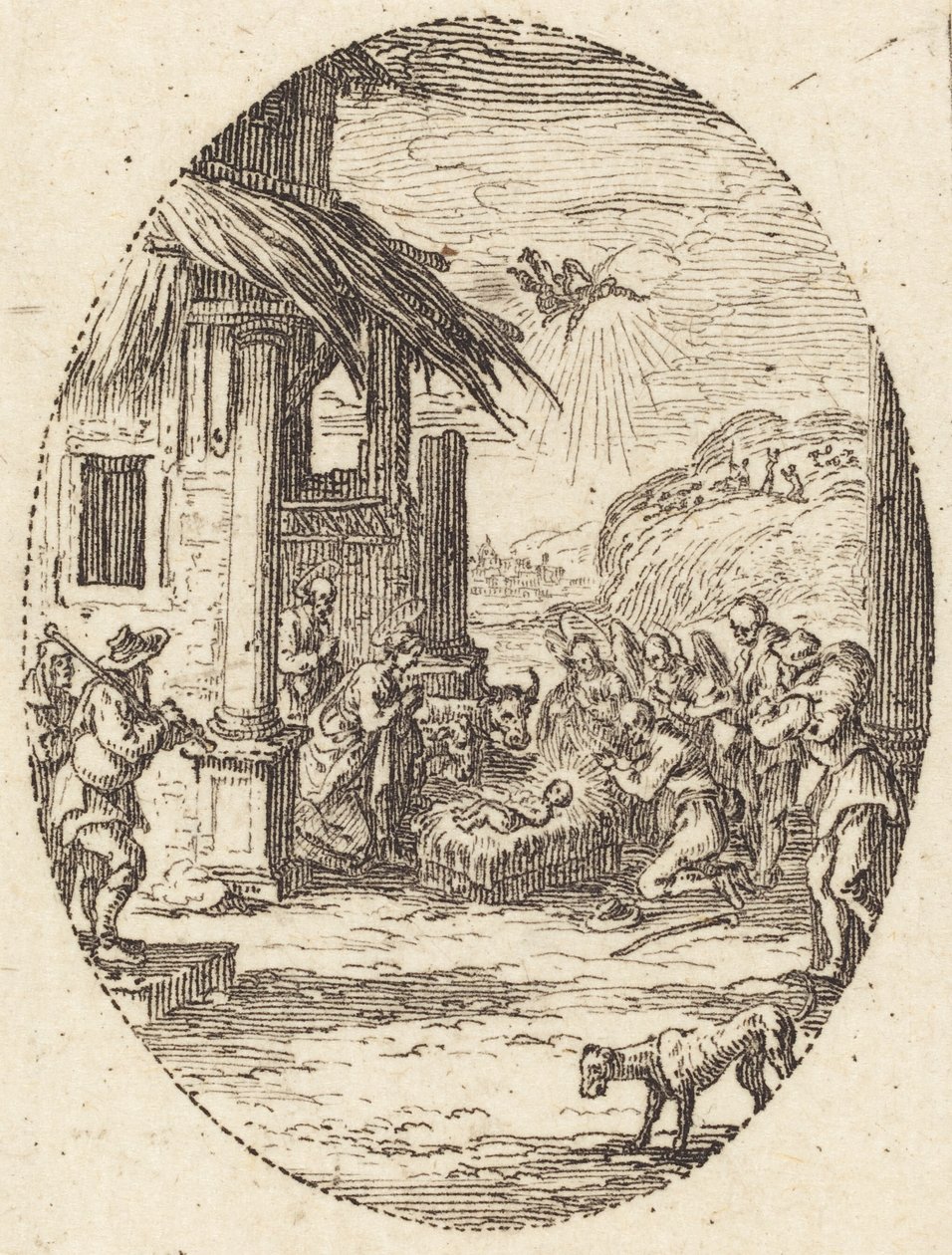A Pásztorok imádata alkotó: Jacques Callot