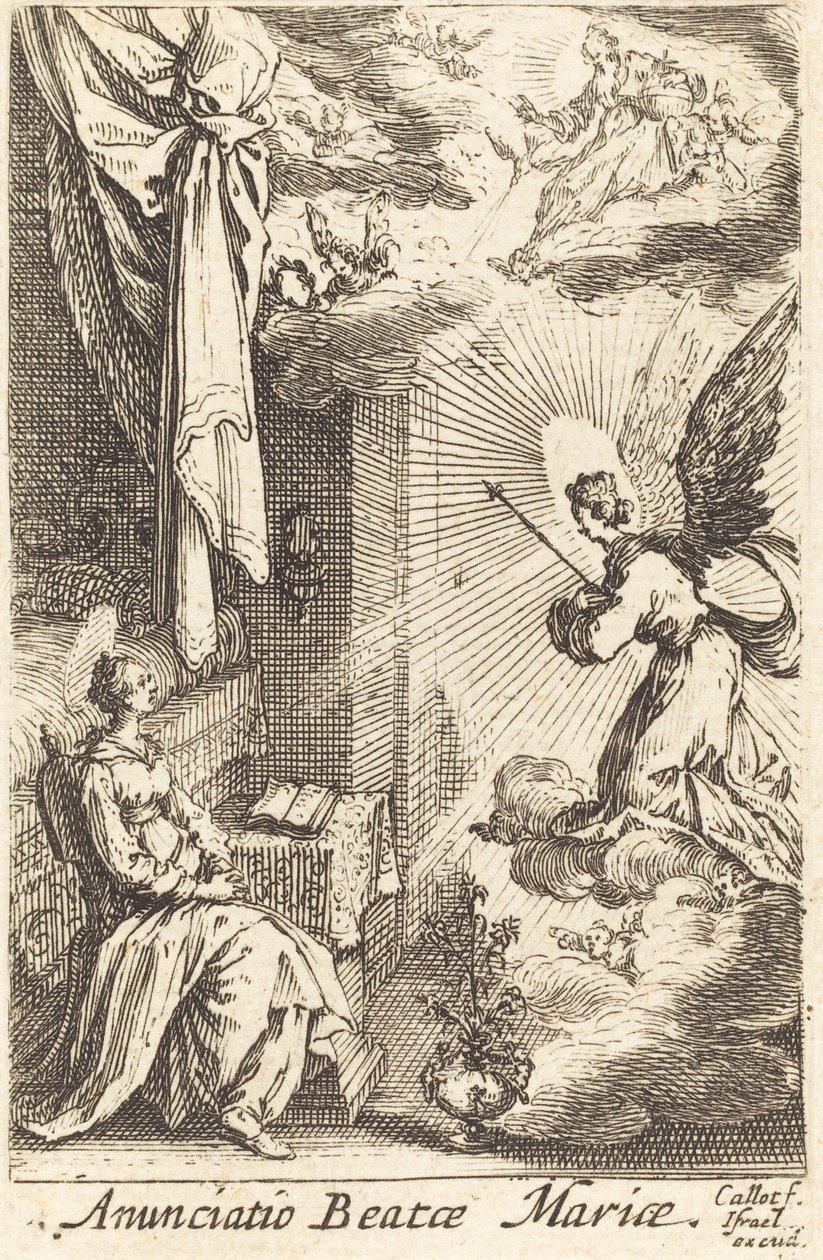 Az Angyali üdvözlet alkotó: Jacques Callot