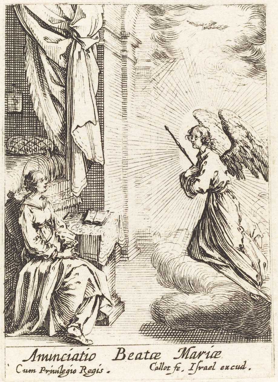 Az Angyali üdvözlet alkotó: Jacques Callot