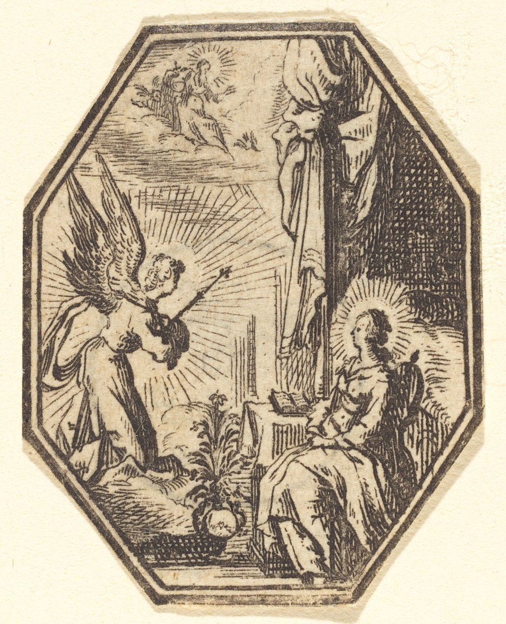 Az Angyali üdvözlet alkotó: Jacques Callot