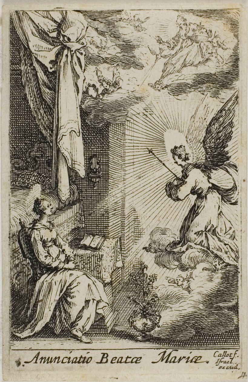 Az örömhírdetés, A Szűzanya életéből alkotó: Jacques Callot