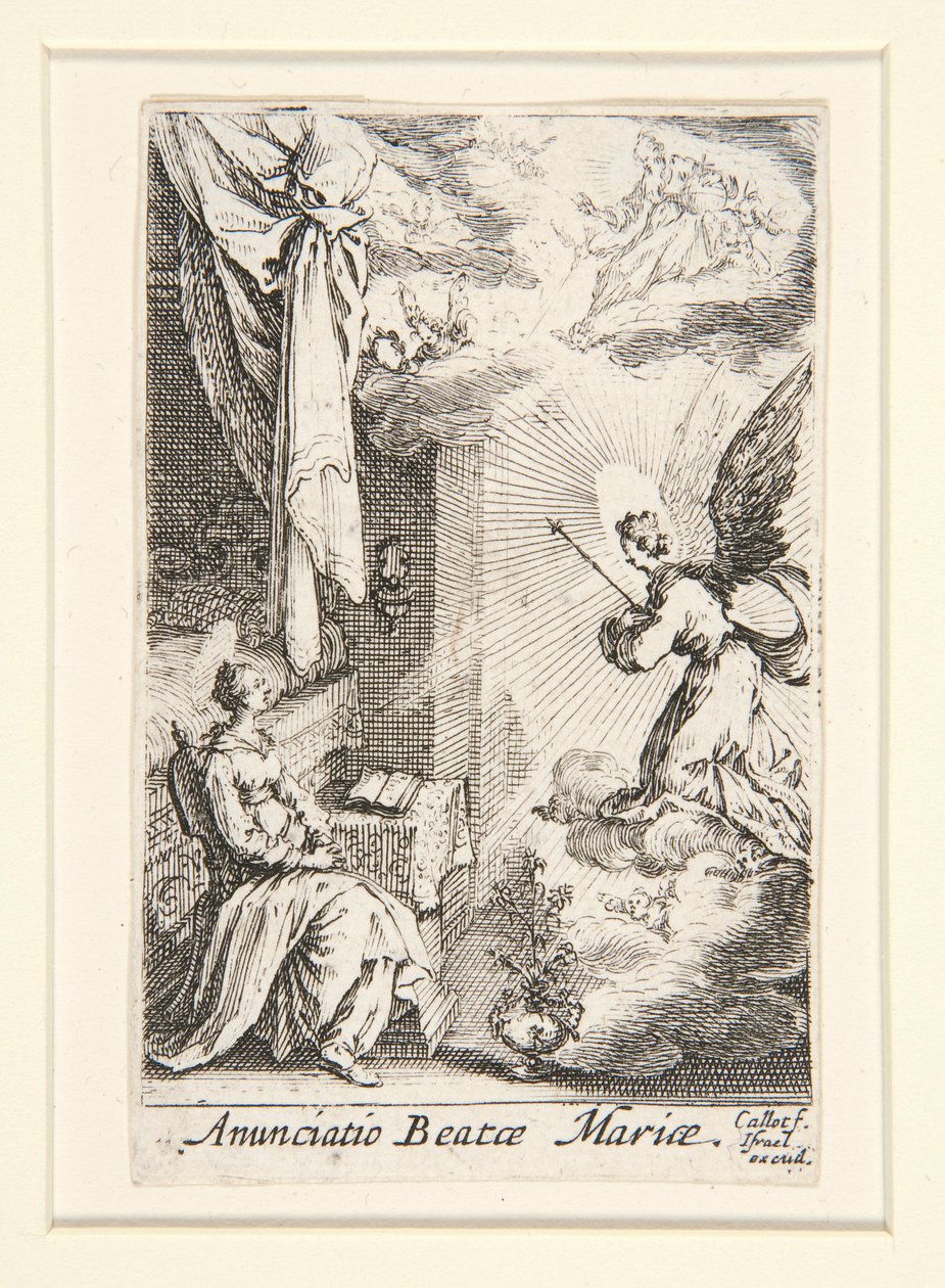 Az Angyali üdvözlet, sz. 5 A Szűz életéből alkotó: Jacques Callot