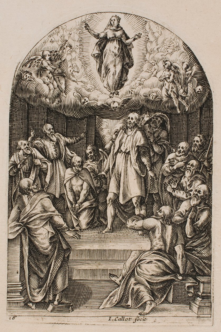 A Nagyboldogasszony, a „Római képek” sorozatból alkotó: Jacques Callot