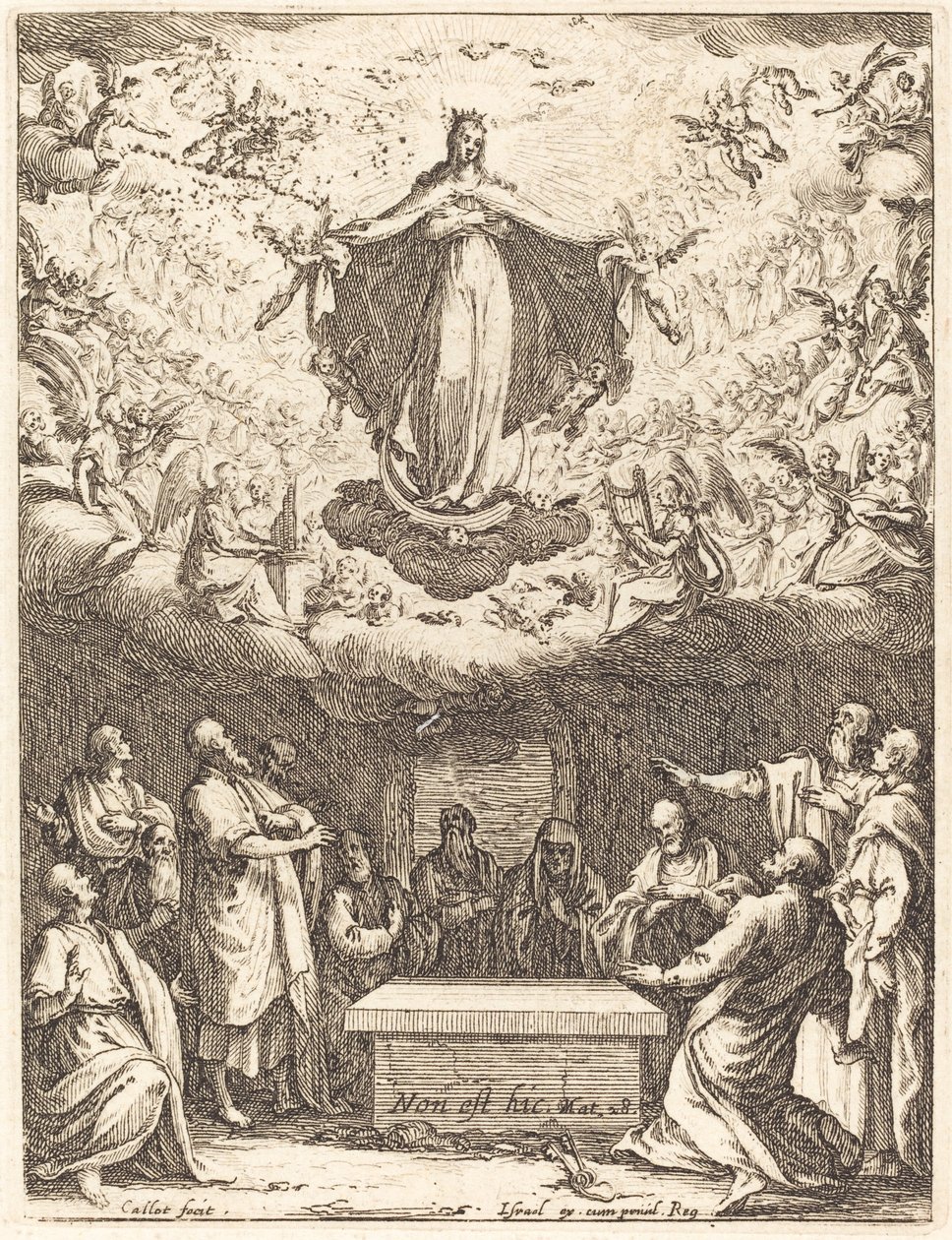 A Szűz mennybemenetele alkotó: Jacques Callot