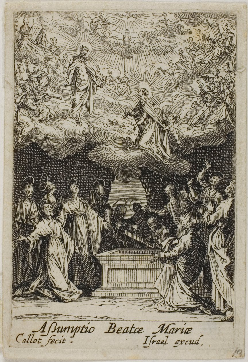 Szűz Mária mennybevétele, a Szűz Mária életéből alkotó: Jacques Callot