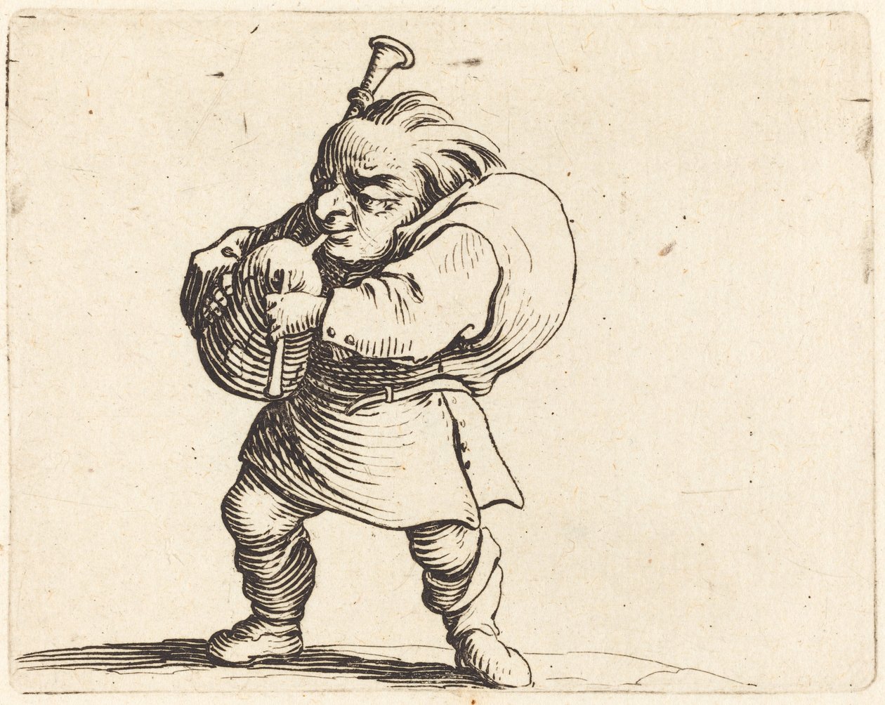 A dudás c. 1622. alkotó: Jacques Callot