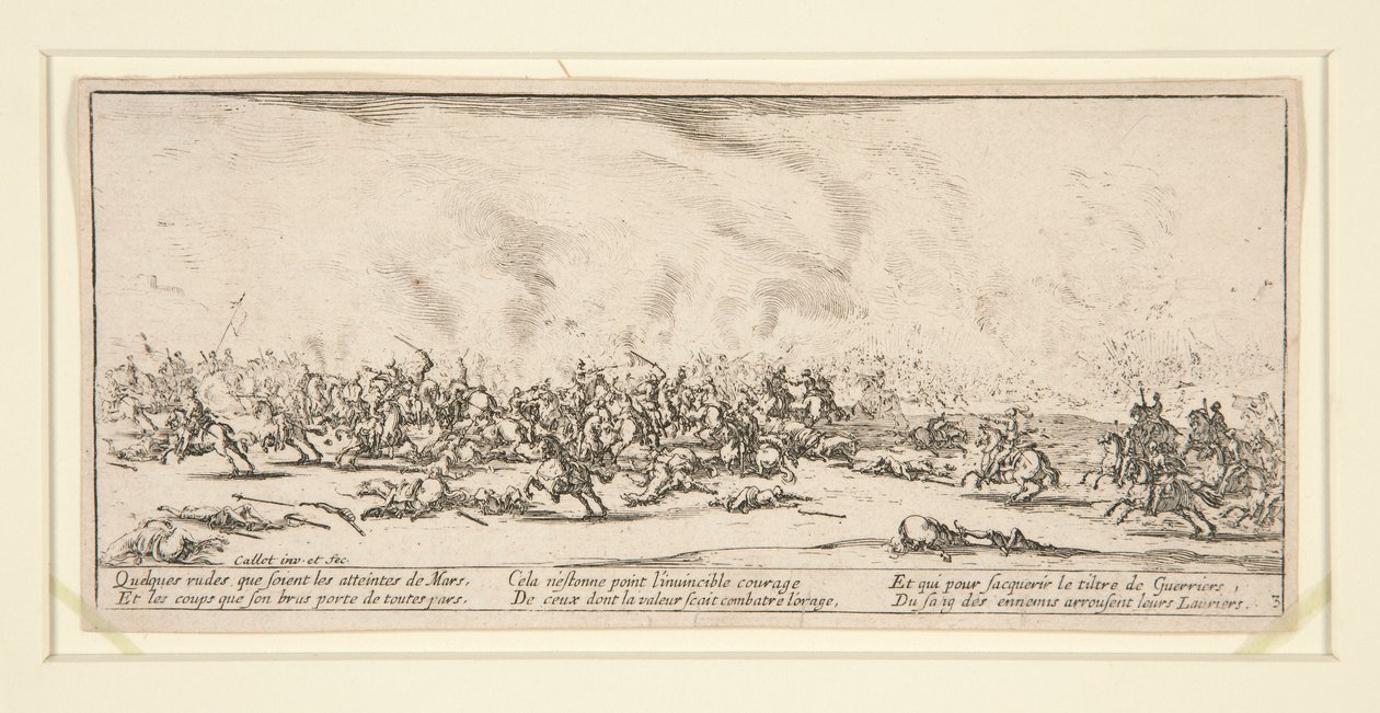 A csata A háború nyomorúságaiból és katasztrófáiból alkotó: Jacques Callot