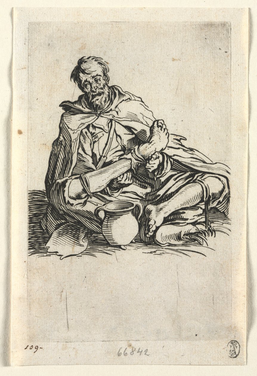 A koldusok: Malingerer , c. 1623. alkotó: Jacques Callot