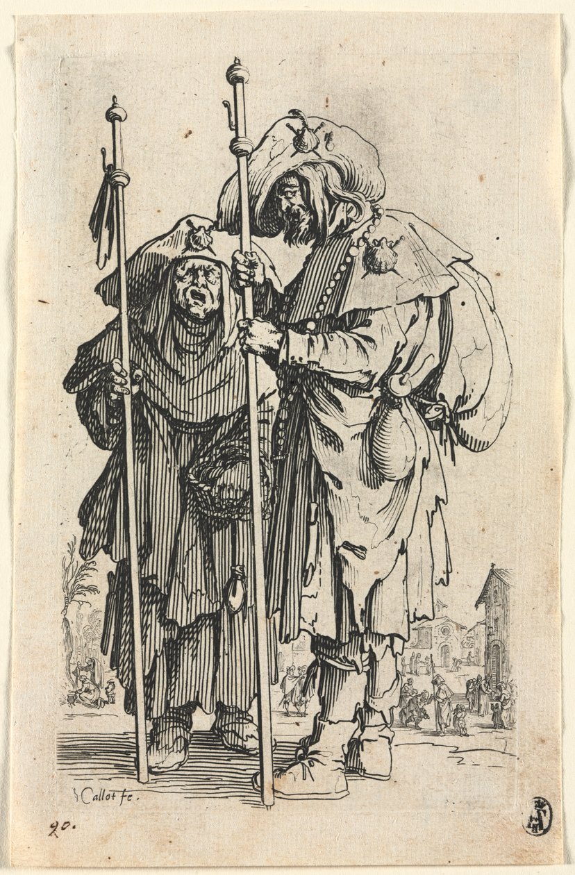 A koldusok: A két zarándok alkotó: Jacques Callot