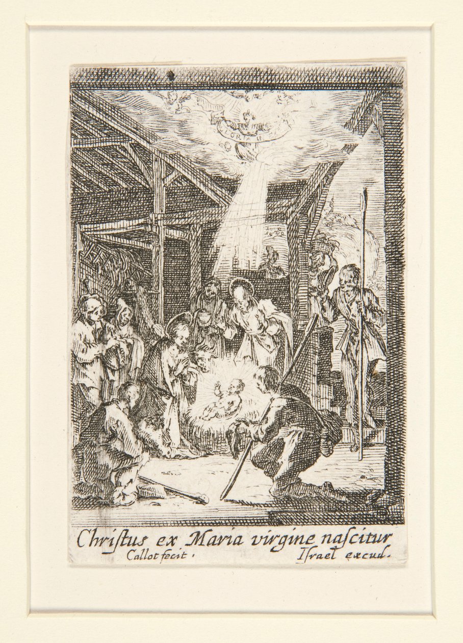 Krisztus születése, sz. 7 A Szűz életéből alkotó: Jacques Callot