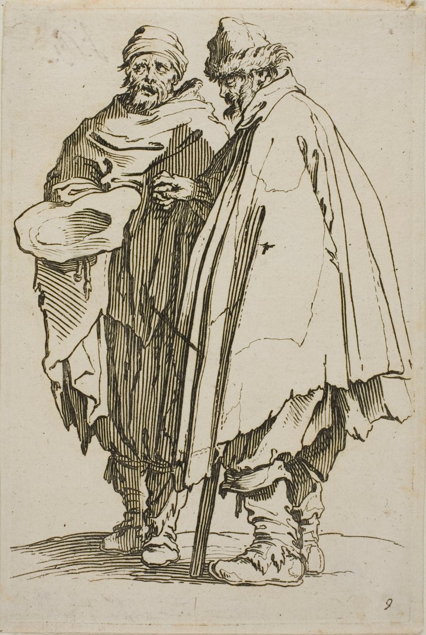 A vak ember és társa, kilences lemez a Koldusokból alkotó: Jacques Callot