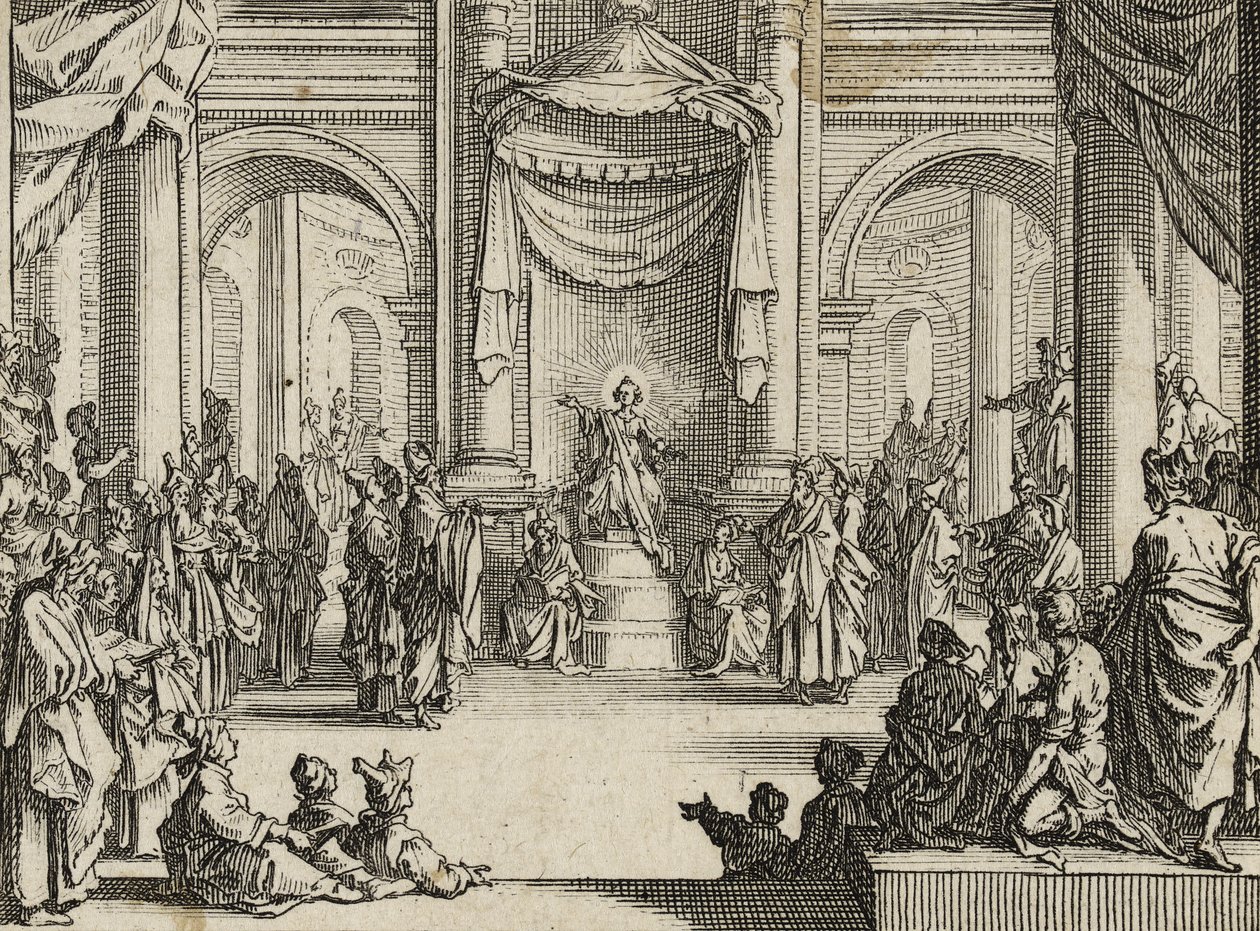 A fiú Jézus az orvosok között, 1635 alkotó: Jacques Callot
