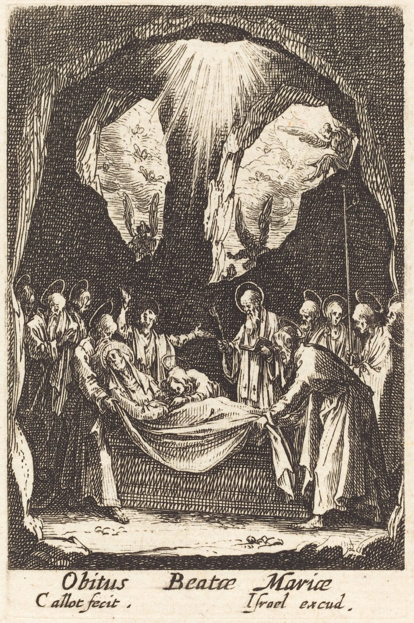 A Szűzanya temetése, 1630-ban vagy azt követően. alkotó: Jacques Callot