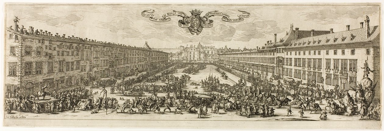 A Carrière vagy Rue Neuve, Nancy (The New Street) alkotó: Jacques Callot