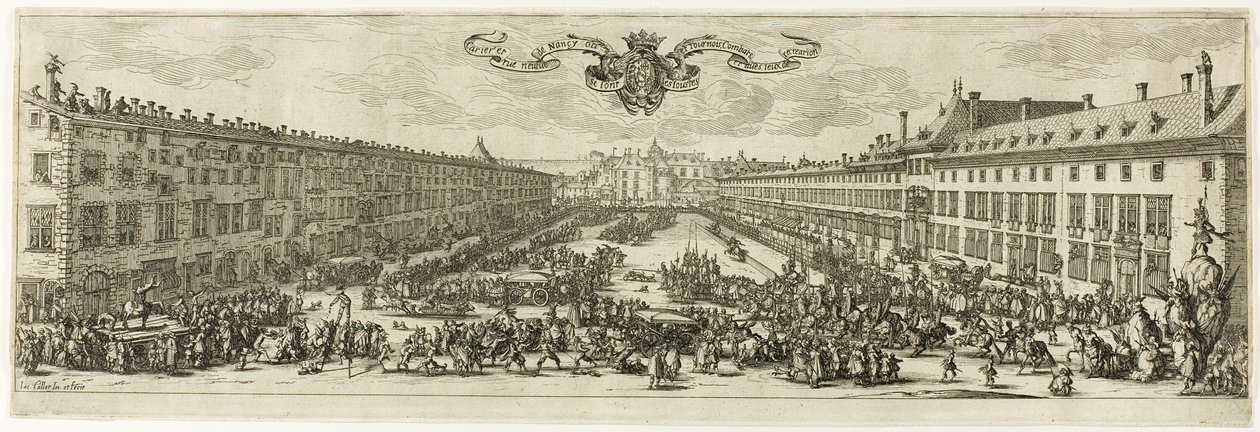 A Carrière vagy Rue Neuve, Nancy (The New Street) alkotó: Jacques Callot