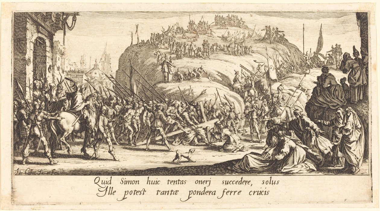 A kereszthordozás alkotó: Jacques Callot