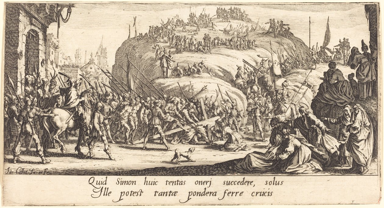 A kereszthordozás alkotó: Jacques Callot