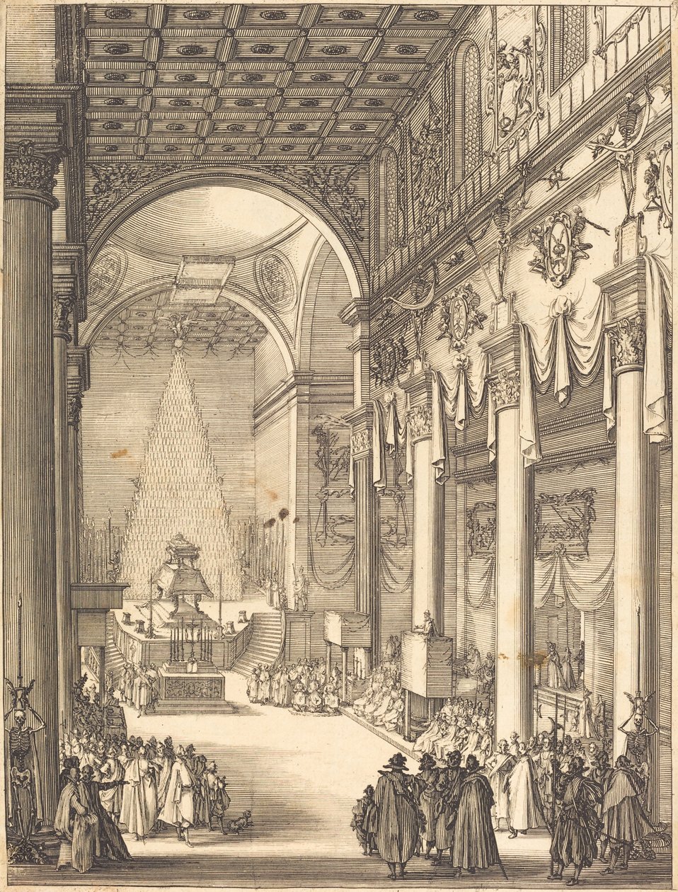 Mátyás császár katafalkja alkotó: Jacques Callot