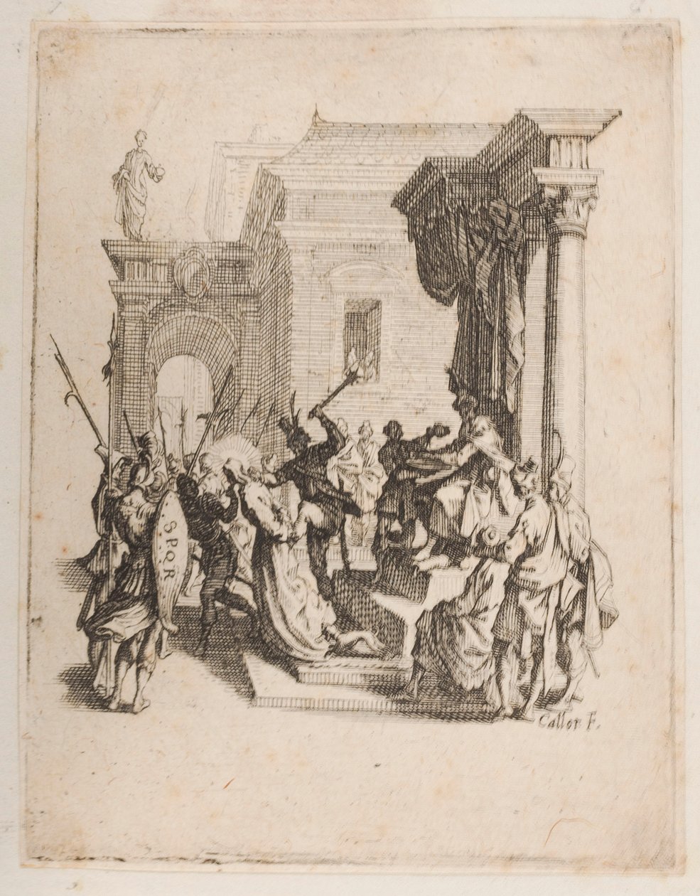 Az elítélés, sz. 5/11 a La Petite Passionból alkotó: Jacques Callot