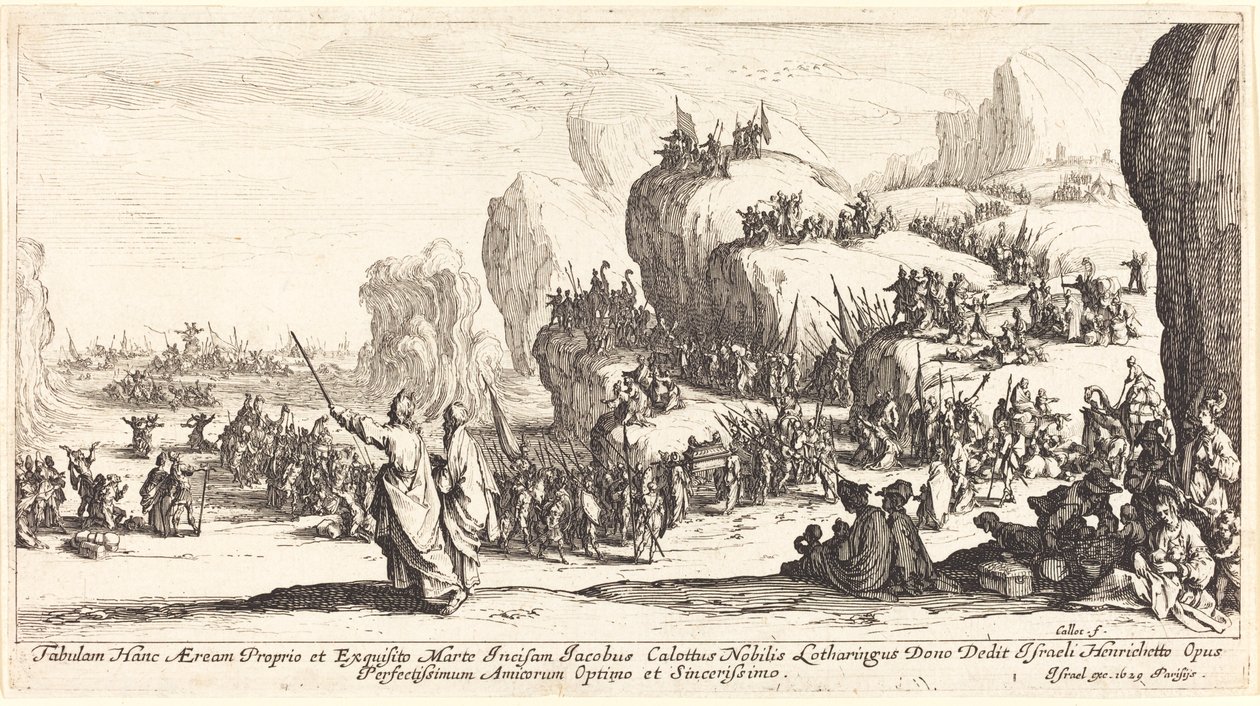 A Vörös-tenger átkelése alkotó: Jacques Callot