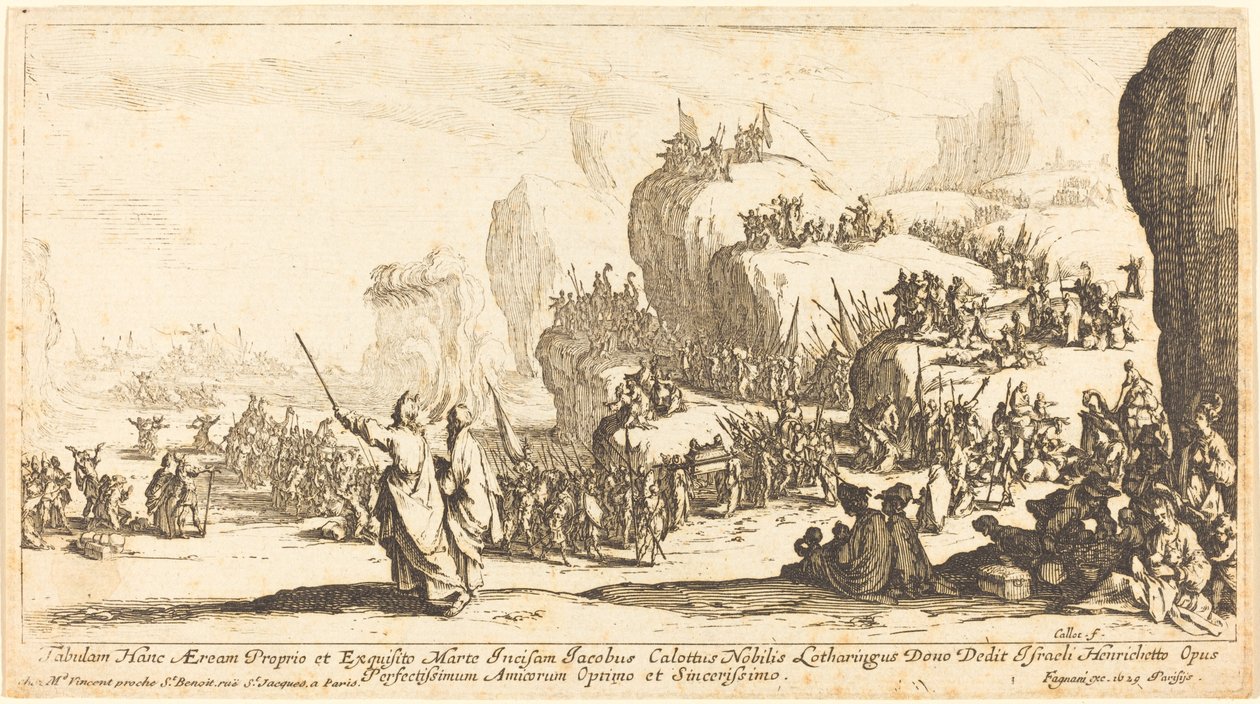 Átkelés a Vörös-tengeren, 1629. alkotó: Jacques Callot