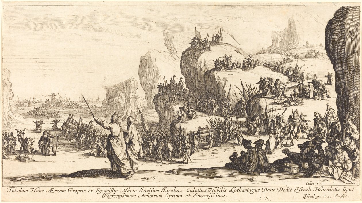 Átkelés a Vörös-tengeren, 1629. alkotó: Jacques Callot