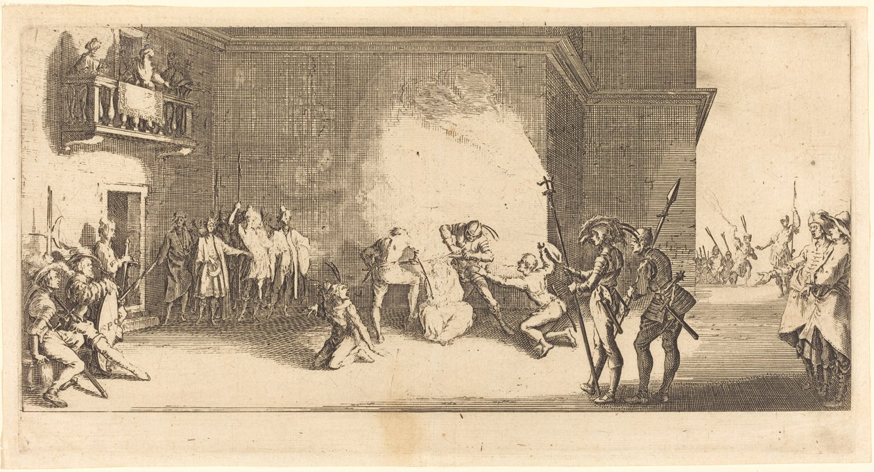 A töviskoronázás c. 1618. alkotó: Jacques Callot