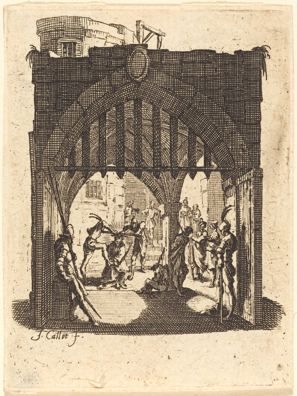 A töviskoronázás c. 16241625. alkotó: Jacques Callot