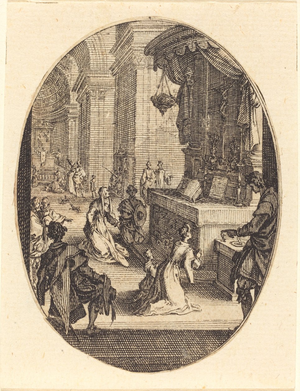 Isten kultusza, valószínűleg 1627. alkotó: Jacques Callot