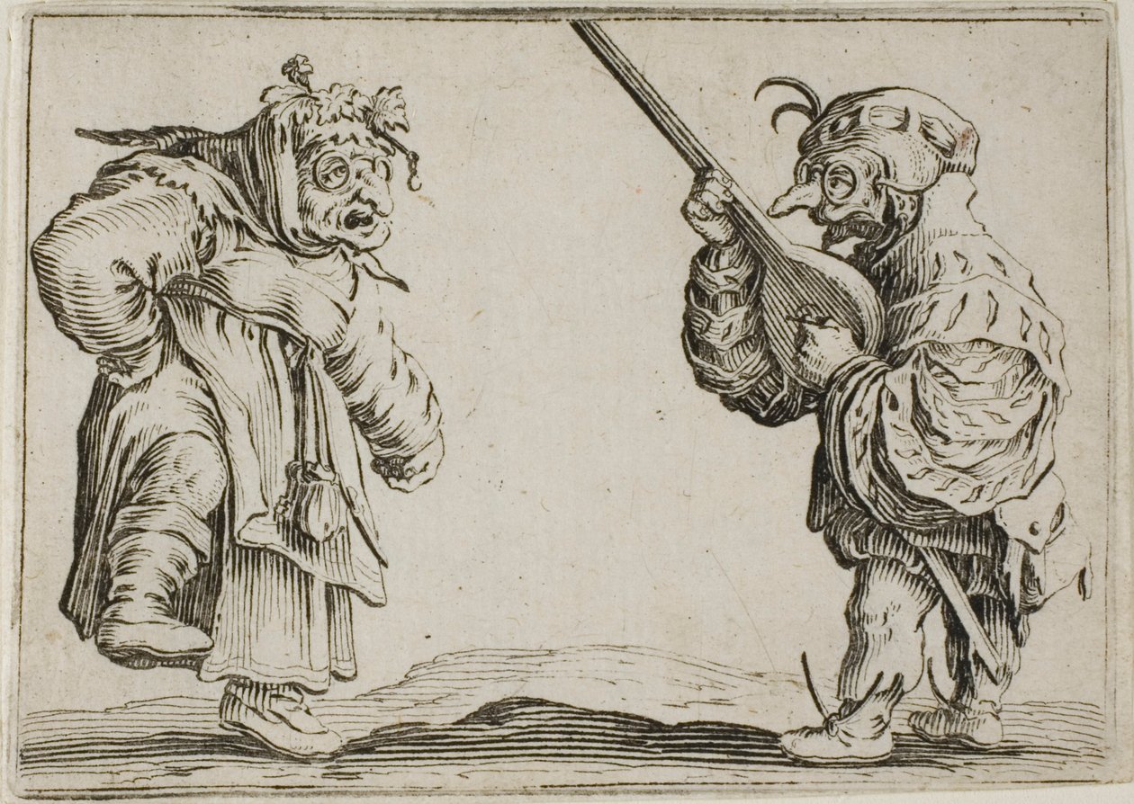 A táncosok a lanttal, A szeszélyekből alkotó: Jacques Callot