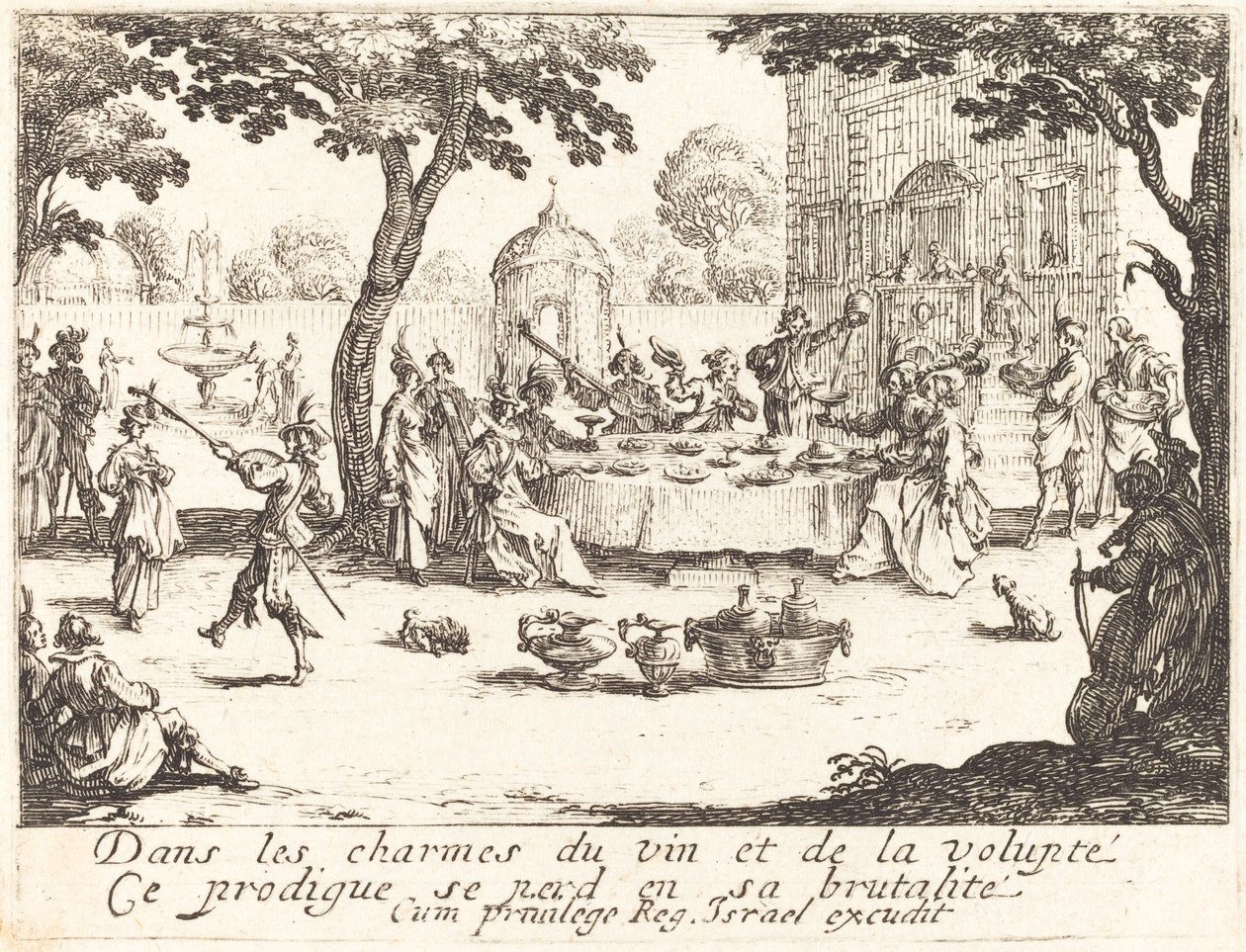 Az eloszlás, 1635. alkotó: Jacques Callot