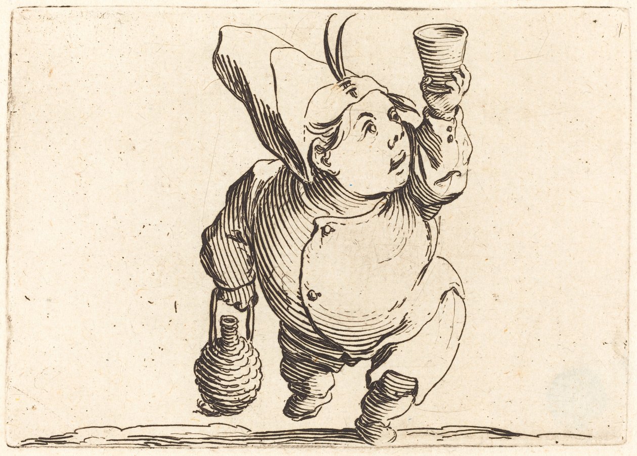 Az ivó, elölnézet, c. 1622. alkotó: Jacques Callot