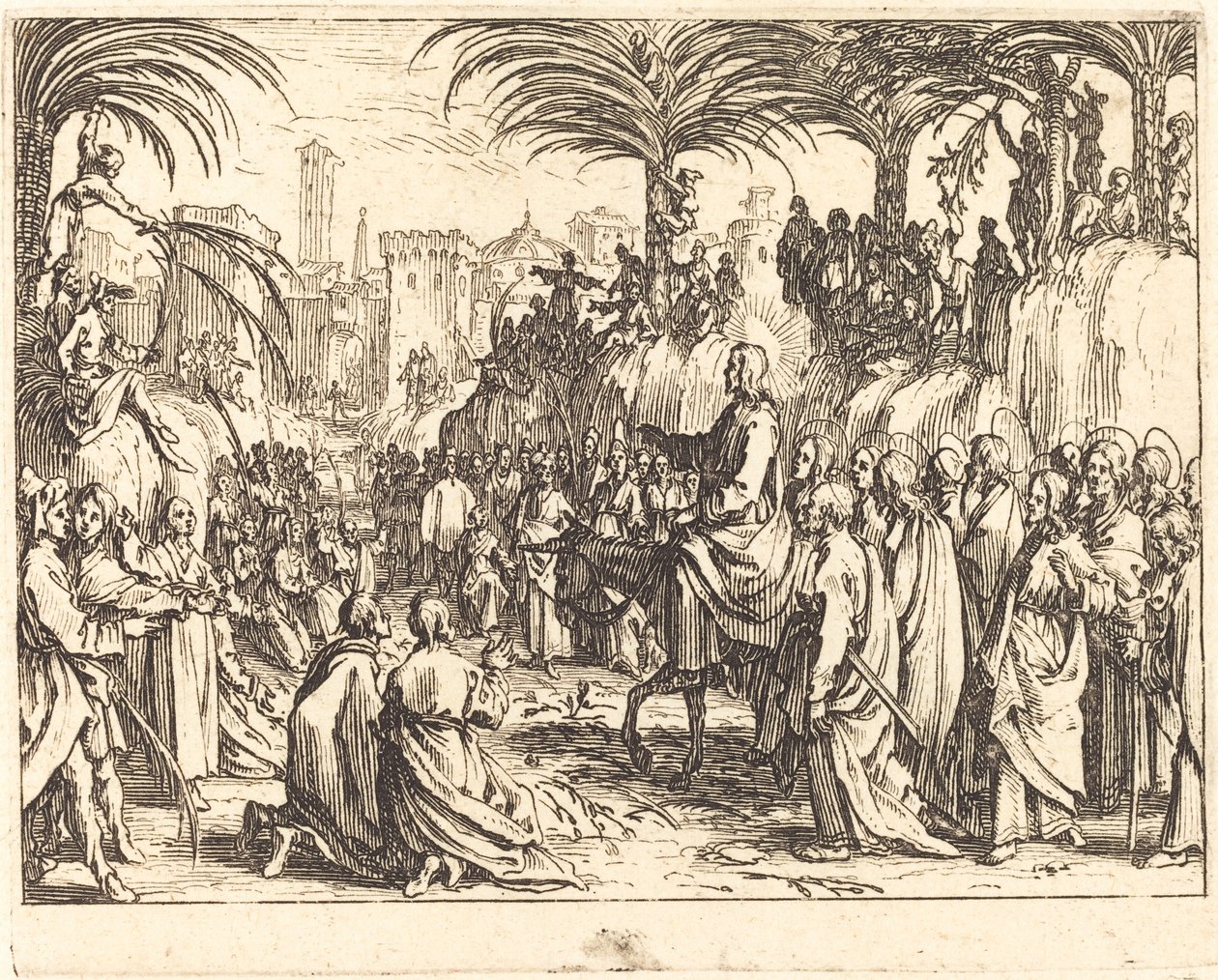Belépés Jeruzsálembe alkotó: Jacques Callot