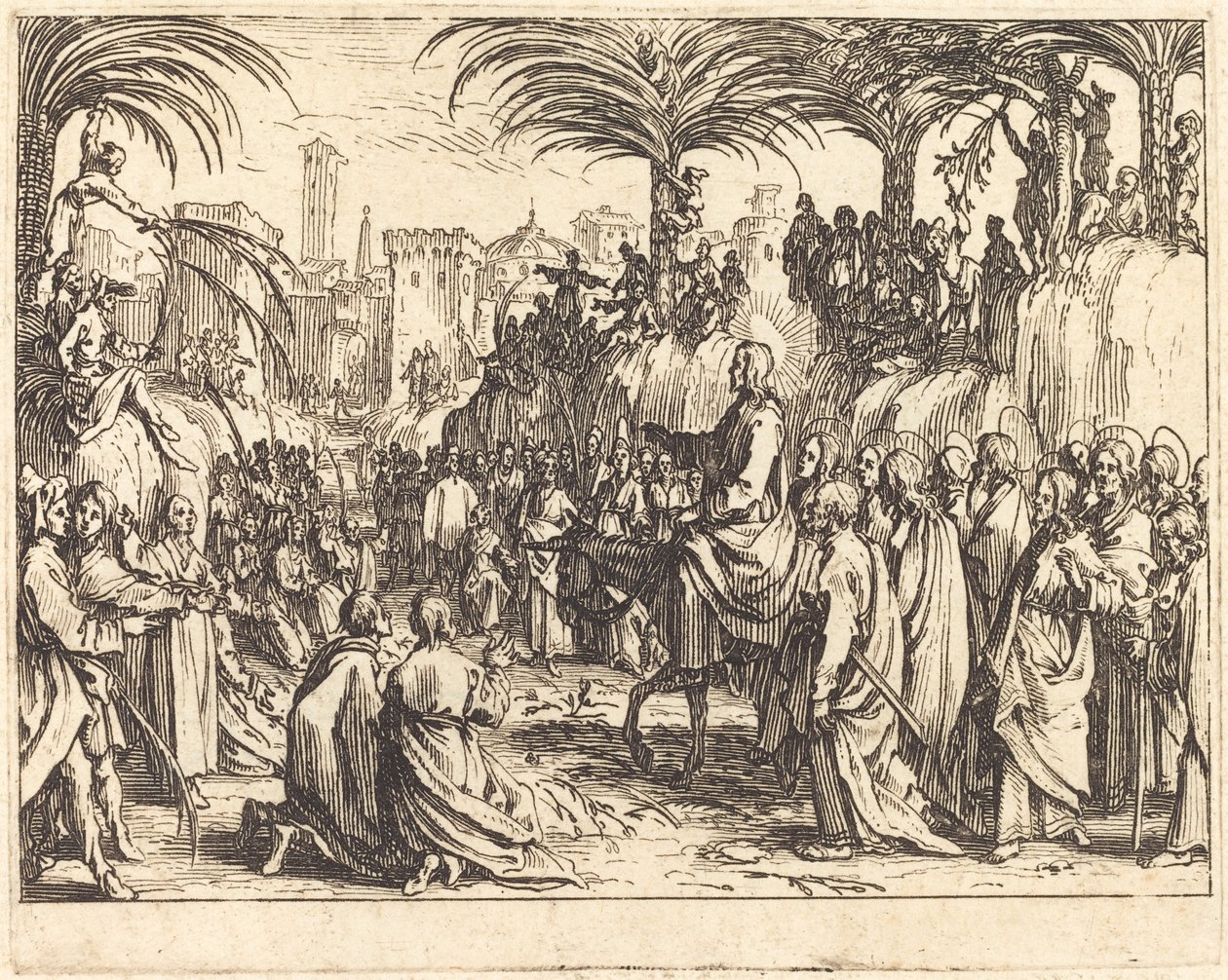 Belépés Jeruzsálembe alkotó: Jacques Callot