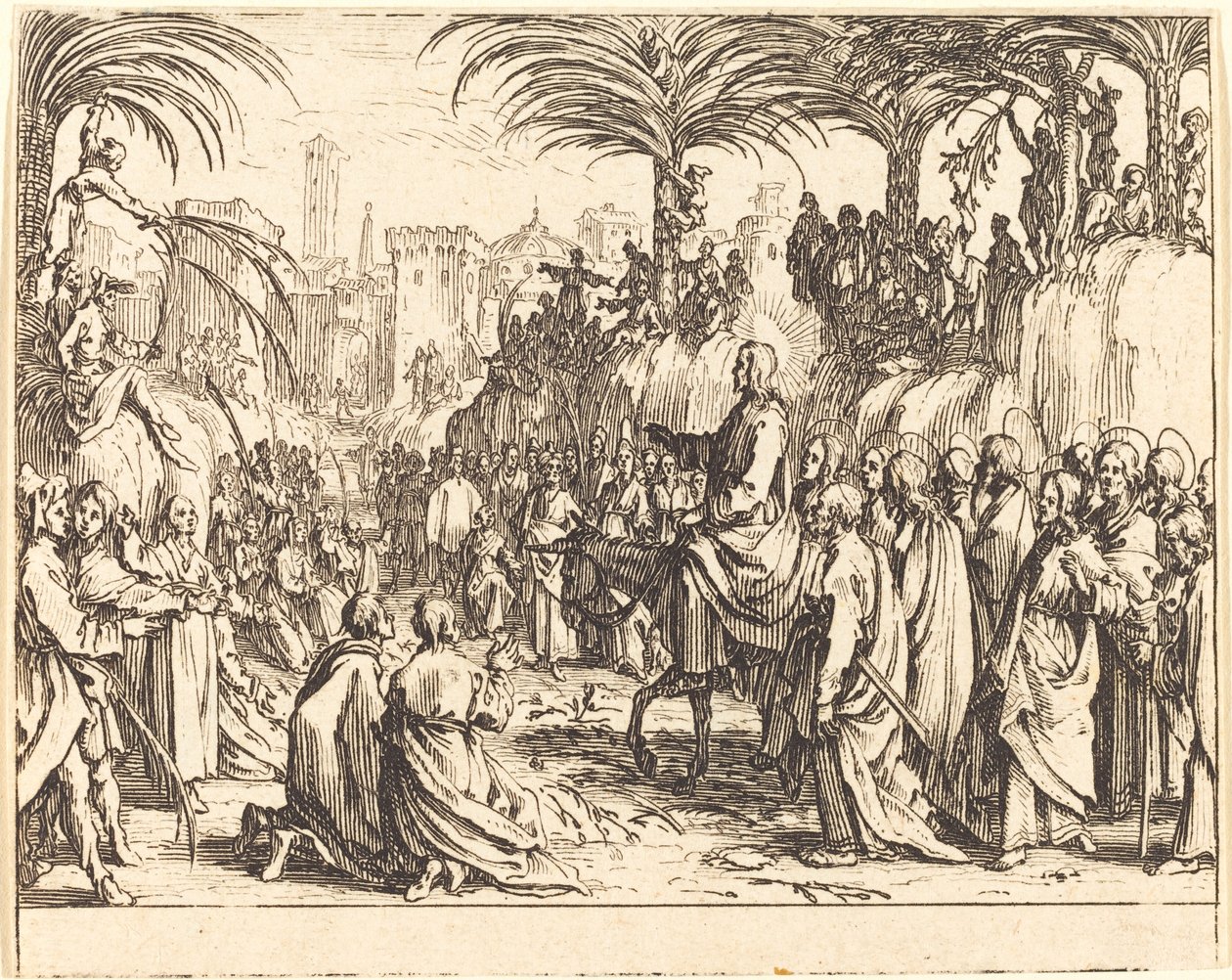 Belépés Jeruzsálembe alkotó: Jacques Callot
