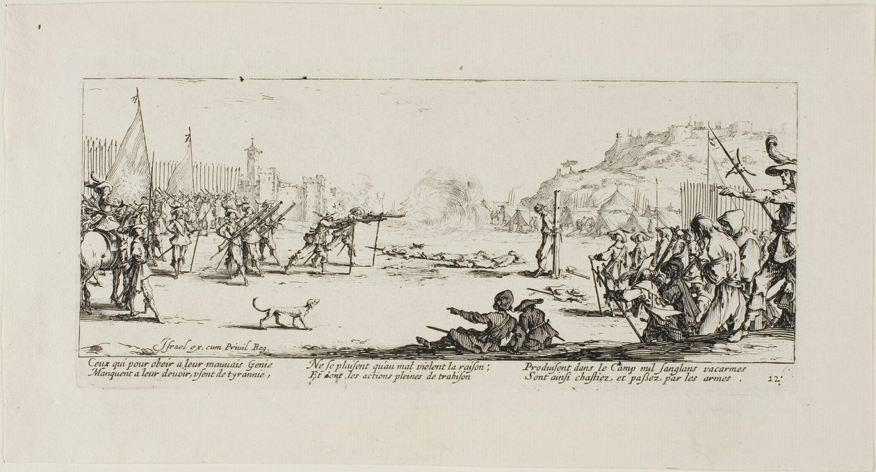 The Fire Squad, tizenkettes lemez a Háború nyomorúságából alkotó: Jacques Callot