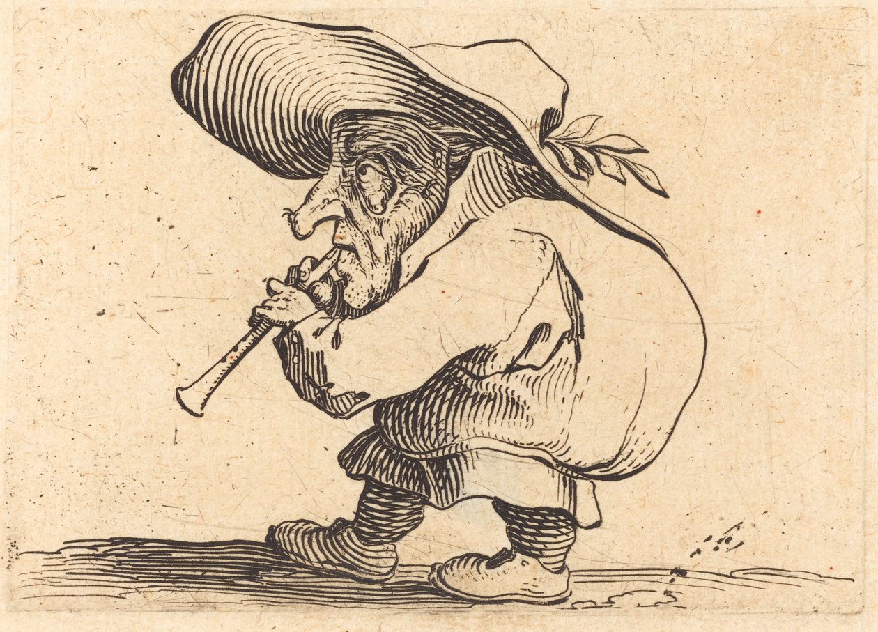 A Flageolet játékos alkotó: Jacques Callot