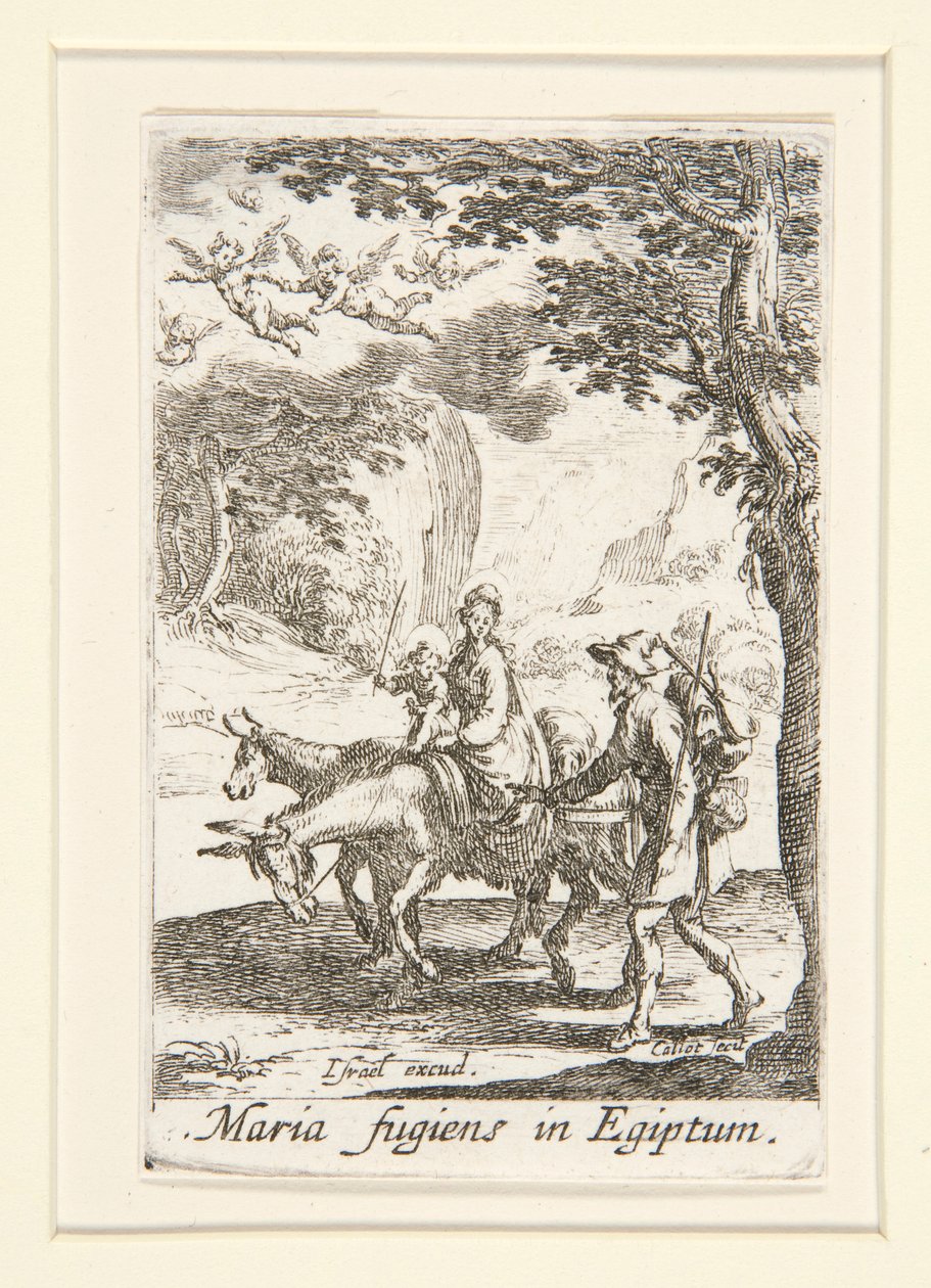 Repülés Egyiptomba, sz. 9 A Szűz életéből alkotó: Jacques Callot