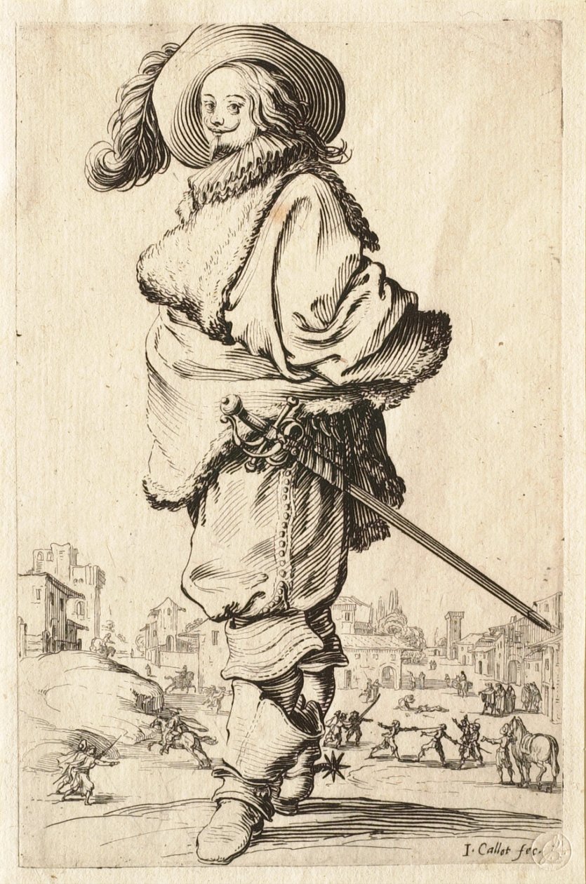 Az úr prémkabátban alkotó: Jacques Callot