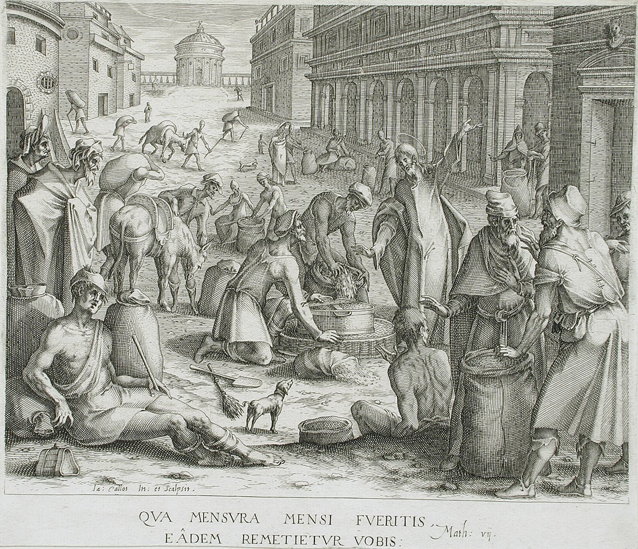 A gabonamérlegek alkotó: Jacques Callot