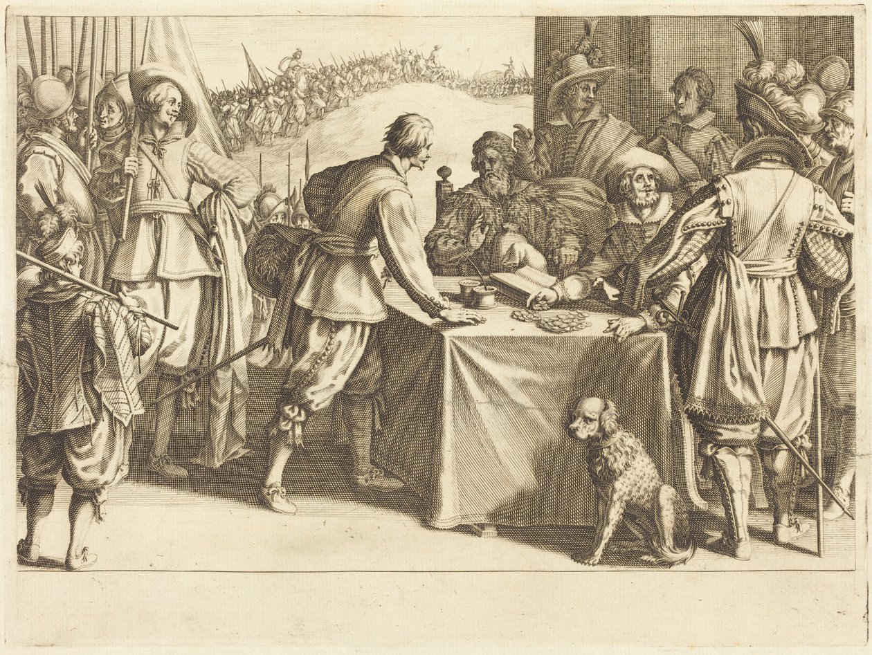 A csapatok toborzása alkotó: Jacques Callot
