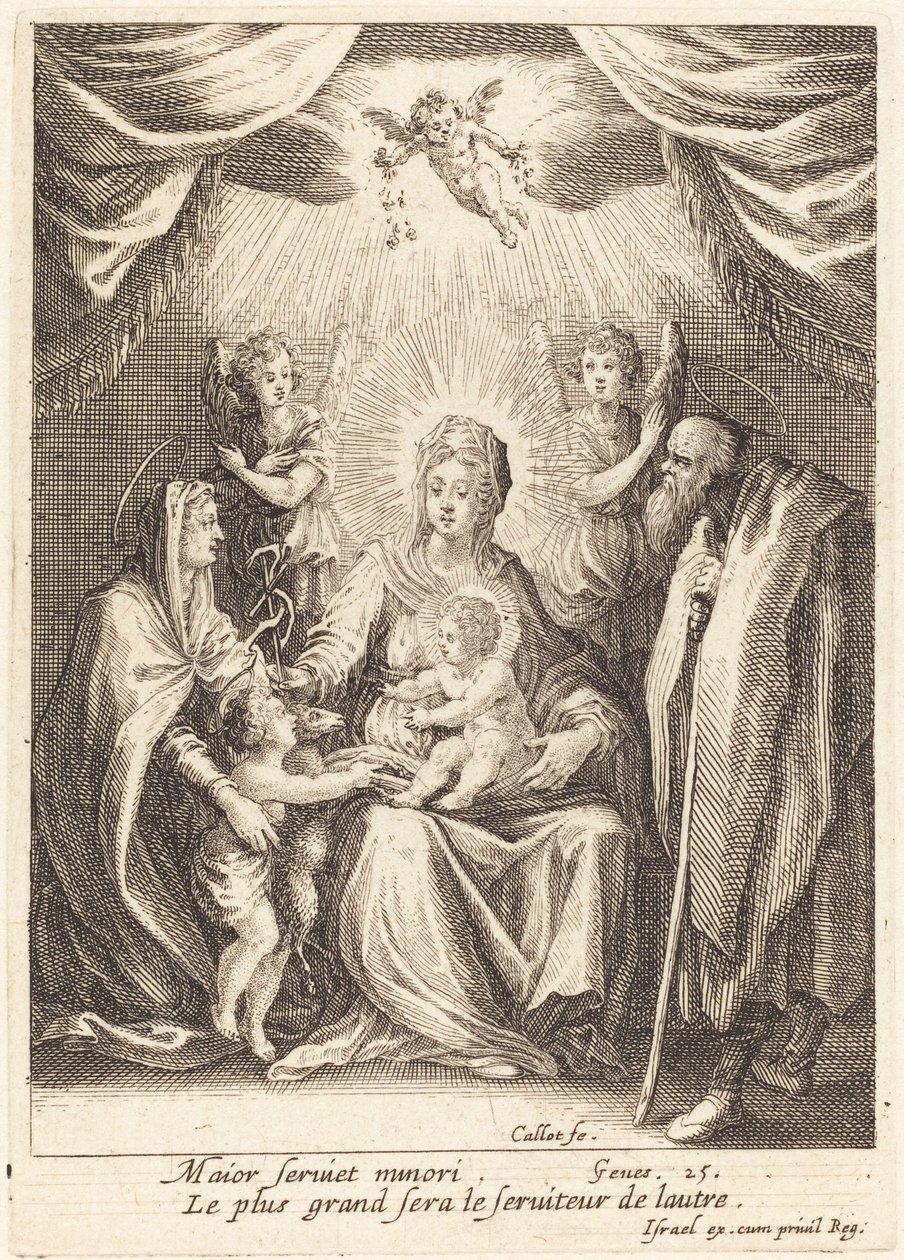 A csecsemő Szent János hódolata alkotó: Jacques Callot