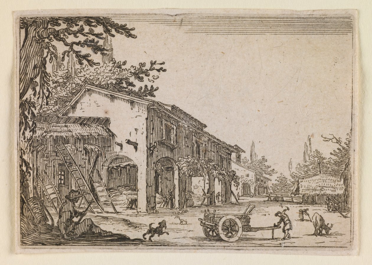 A tanya, a „Szeszélyek” című műből (Nancy-kiadás) alkotó: Jacques Callot
