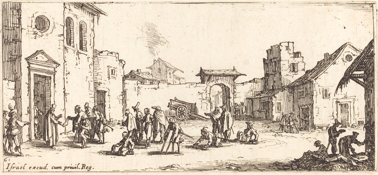 A kórház A háború kis nyomorúságaiból alkotó: Jacques Callot