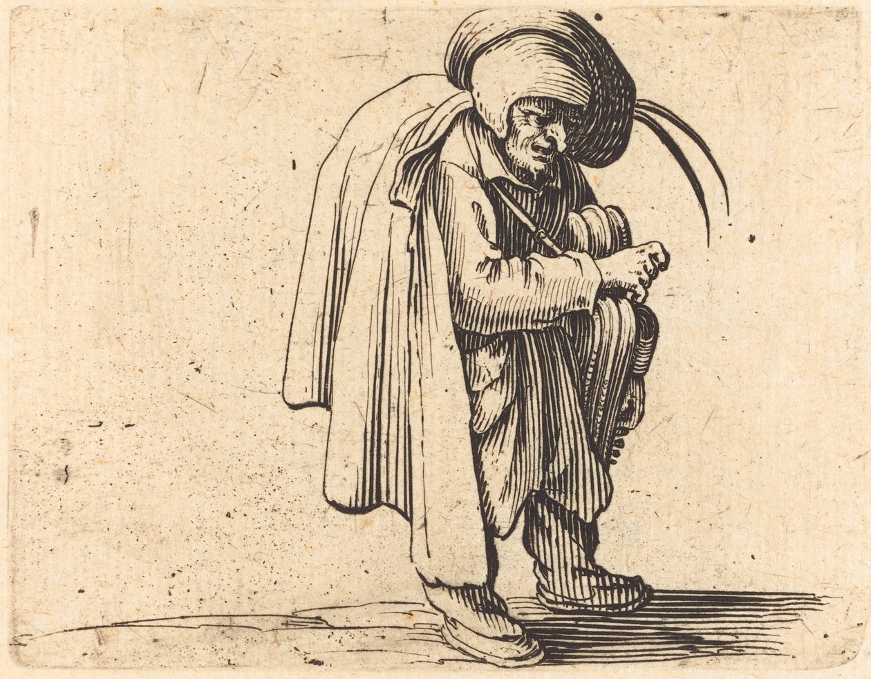 A Hurdy-Gurdy játékos alkotó: Jacques Callot