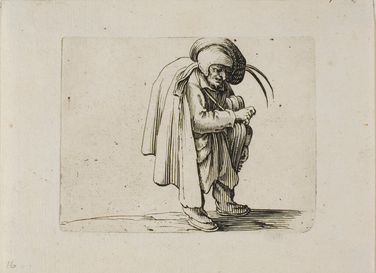 The Hurdy-Gurdy Player, Varie Figure Gobbitól alkotó: Jacques Callot