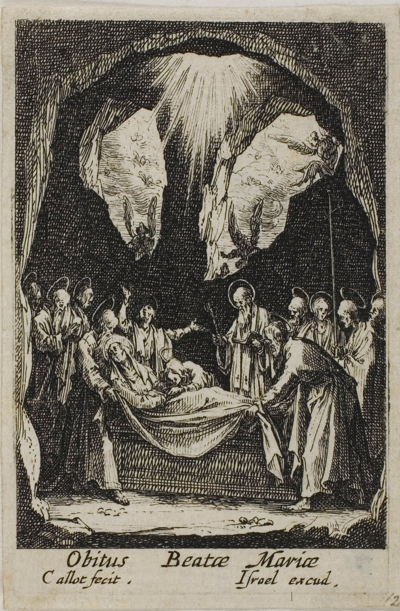 A Szűzanya temetése, A Szűzanya életéből alkotó: Jacques Callot