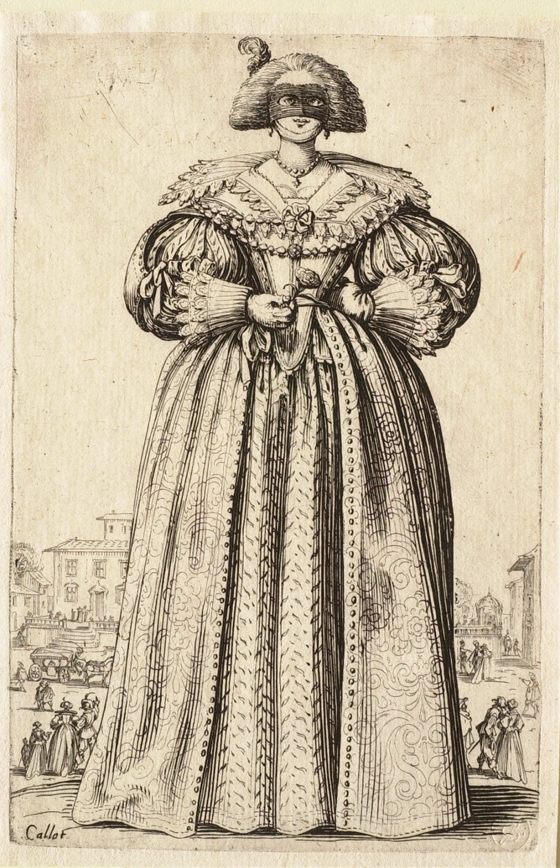 A hölgy álarccal alkotó: Jacques Callot
