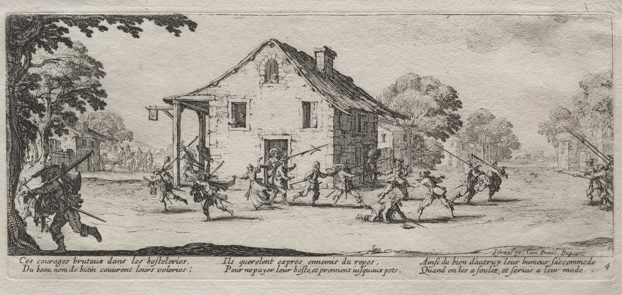 A háború nagy nyomorúságai: Martalóc, 1633. alkotó: Jacques Callot